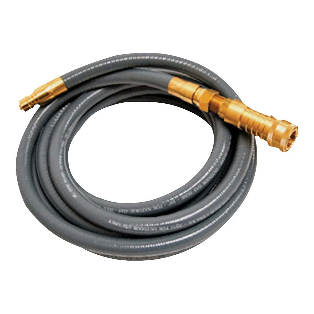 F273720 Hose Assembly, 12 ft L, FIP x Male Flare, Thermoplastic, Gray - Mr. Heater