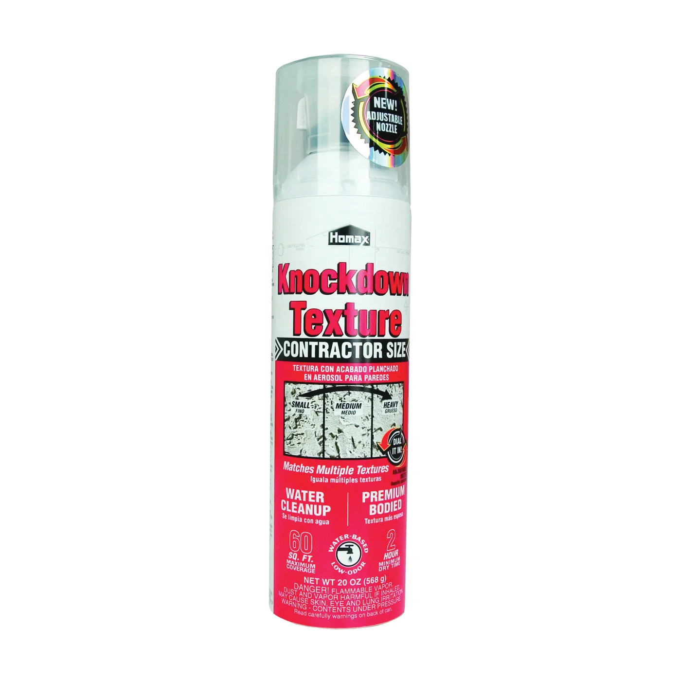 4065-06 Knock Down Wall Texture, Liquid, Solvent, Gray/White, 20 oz Can