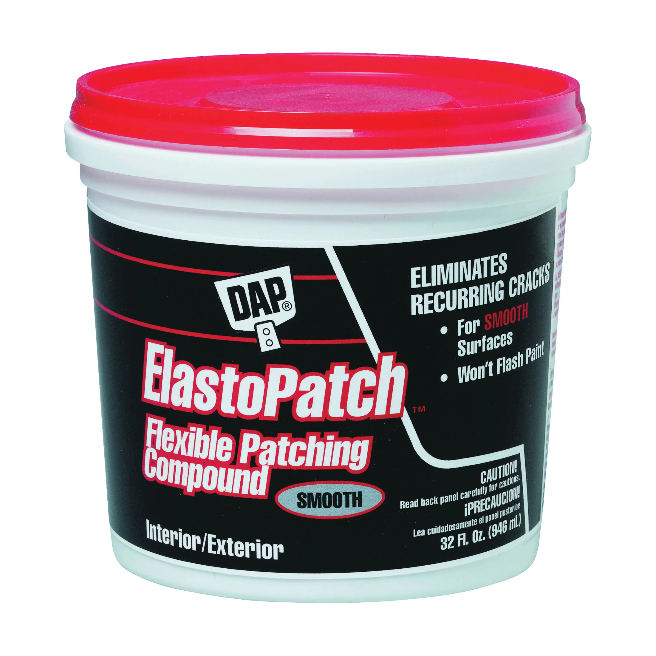 12278 Spackling Compound, Latex, Oil Base, White, 1 qt Tub - DAP