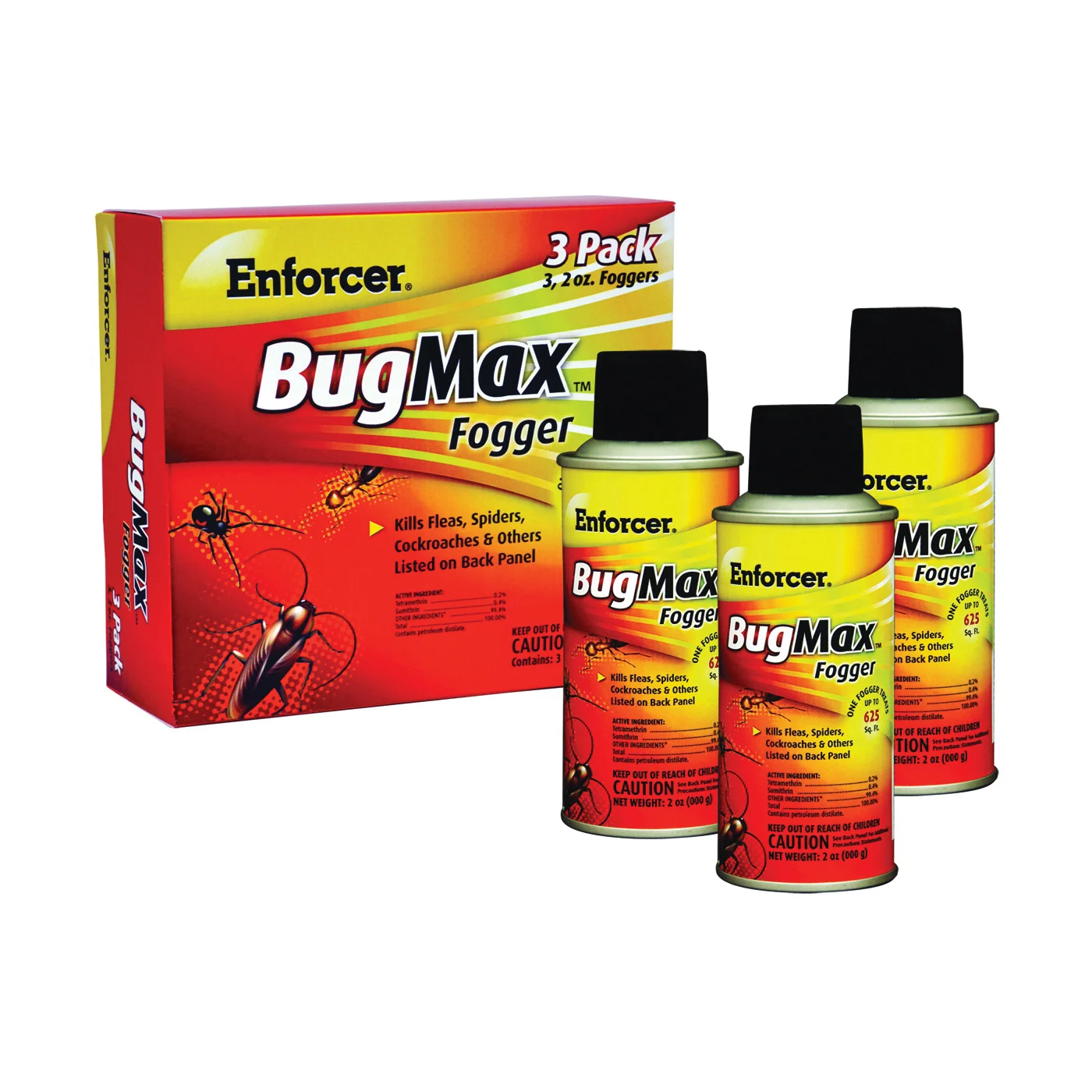 BugMax EBMFOG2 Insect Fogger, 2000 cu-ft Coverage Area, Opaque White