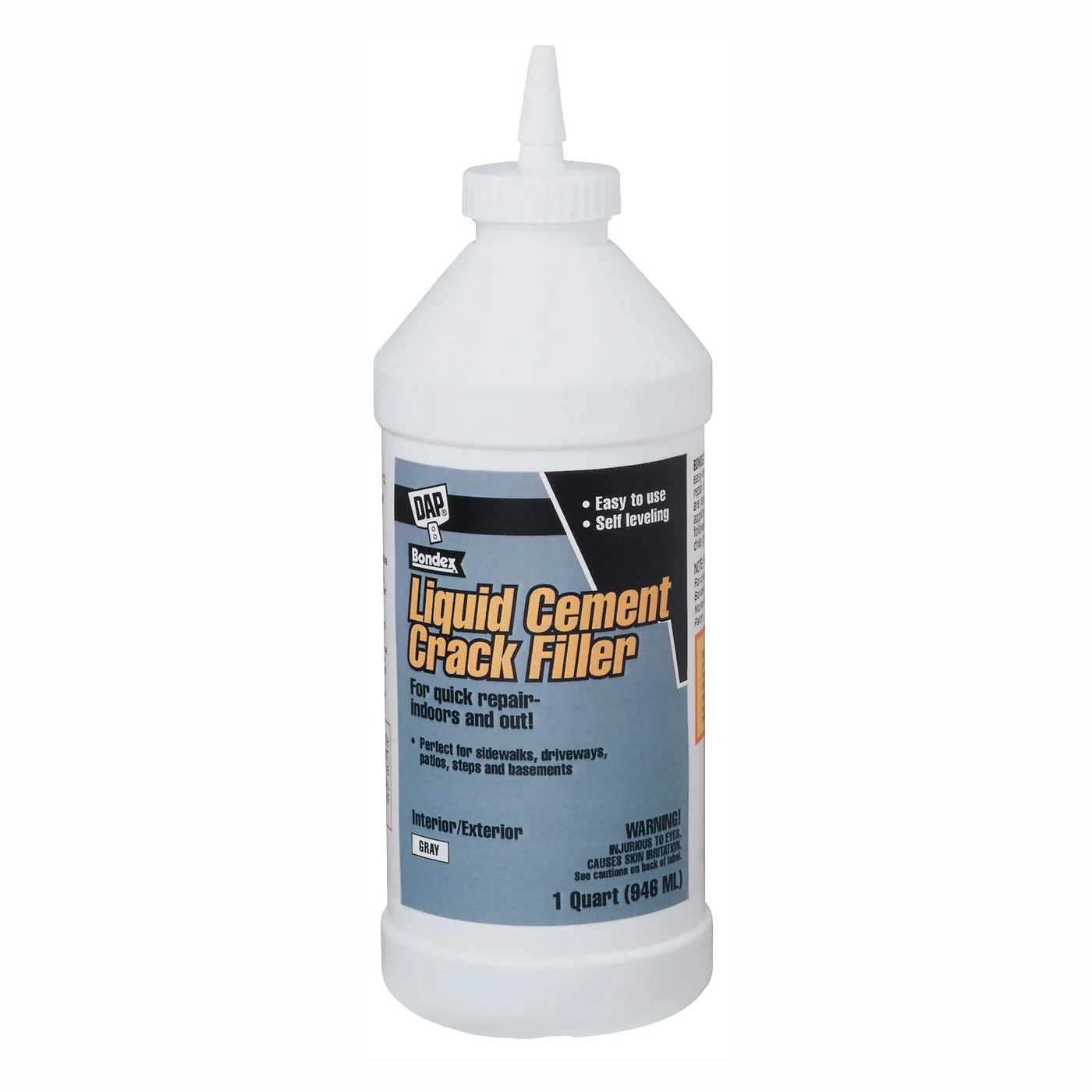 37584 Crack Filler, Light Gray, 1 qt Bottle - DAP