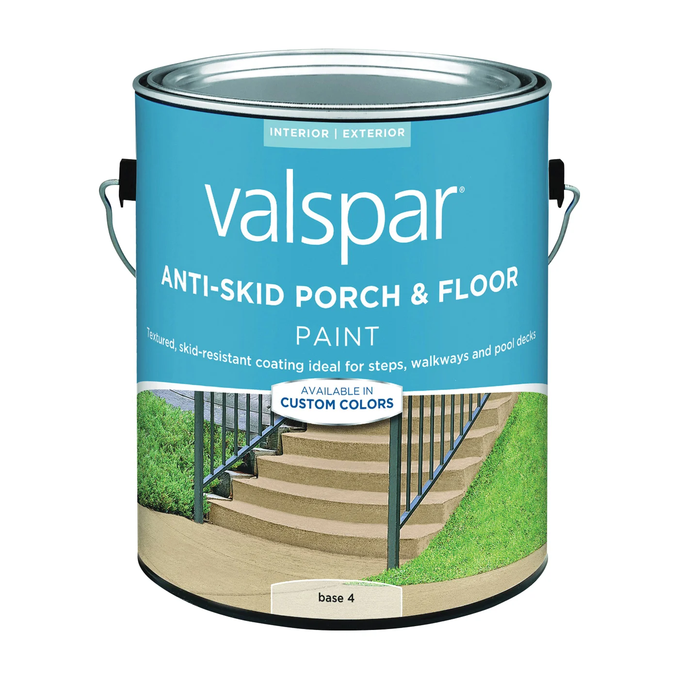 024.0082033.007 Porch and Floor Paint, Tintable Base 4, 1 gal, Can - Valspar