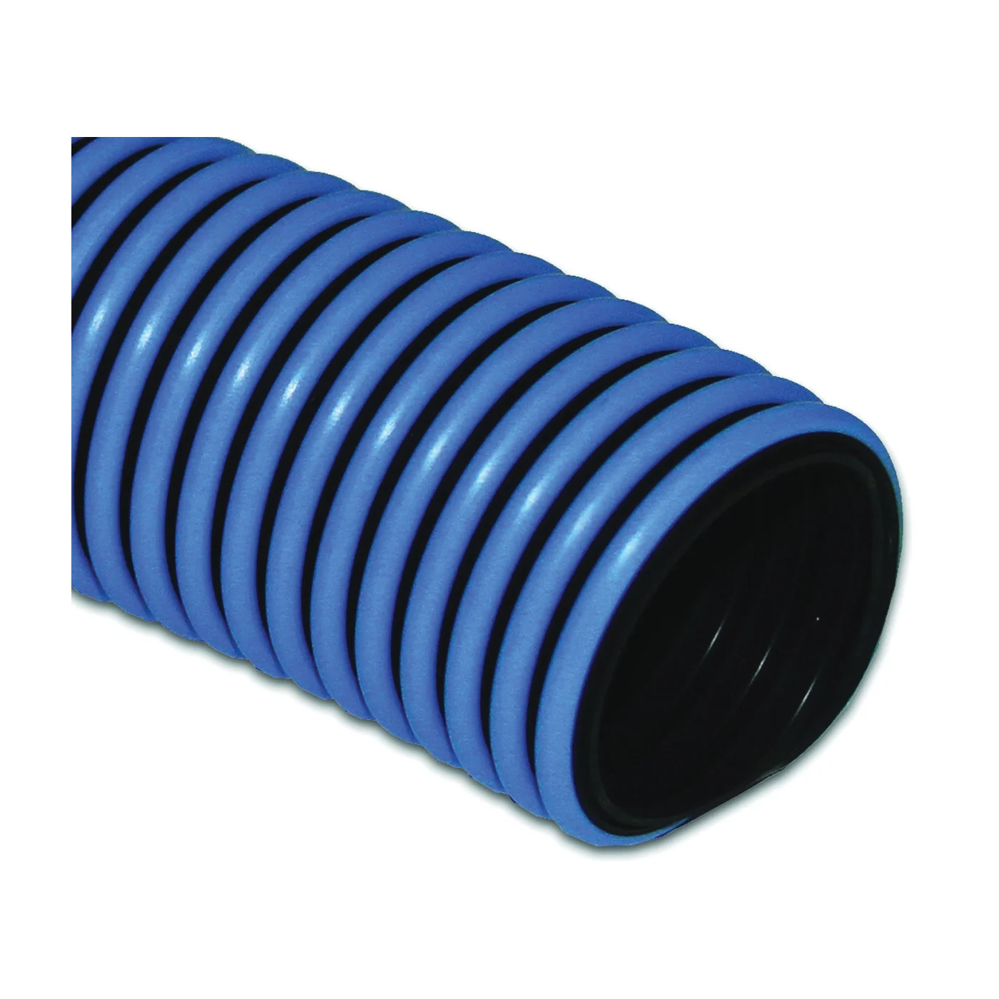T32005002/RPSR Pool Vacuum Hose, 1-1/2 in ID, 50 ft L, Polyethylene, Black/Blue