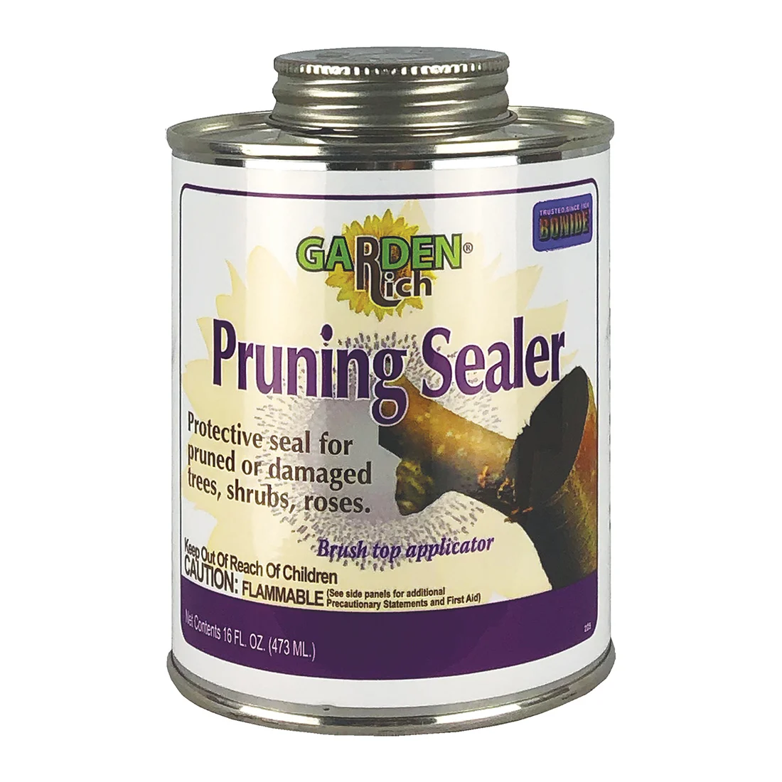 225 Pruning Sealer, Liquid, Petroleum Solvent, Black, 1 pt - Bonide