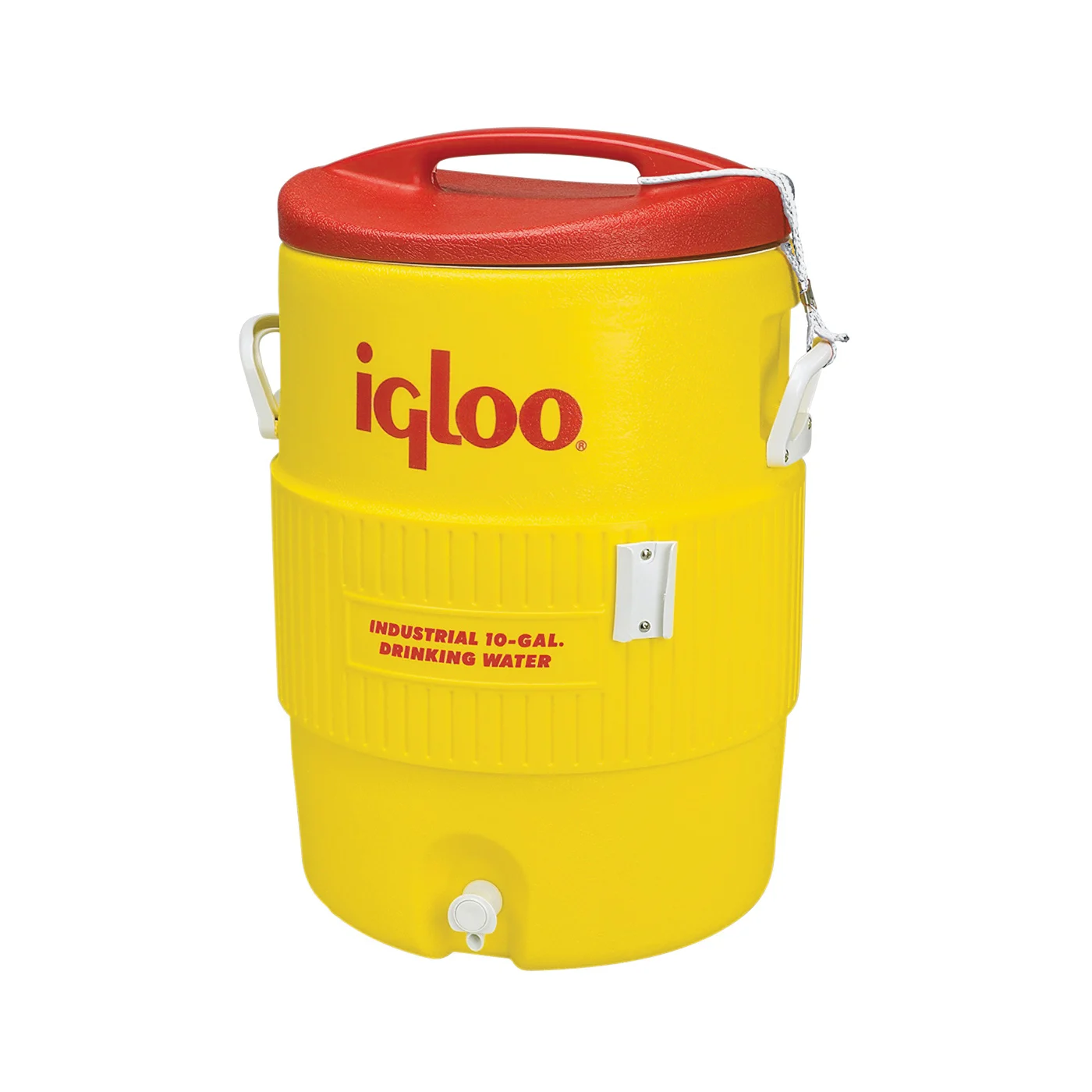 400 Series 00004101 Water Cooler, 10 gal Cooler, Polyethylene, Red/Yellow - Igloo