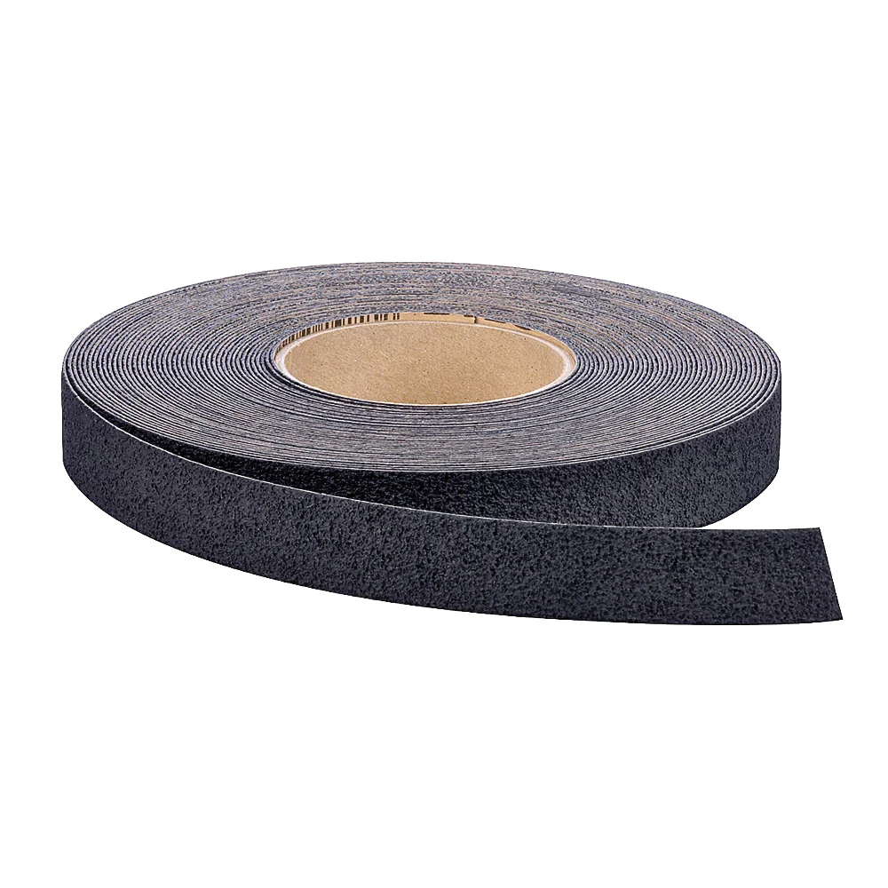 7736 Tread, 60 ft L, 1 in W, Vinyl Backing, Black - 3M