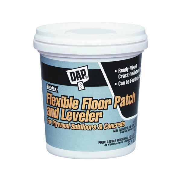 59184 Floor Leveler and Patch, Gray, 1 qt Tub - DAP