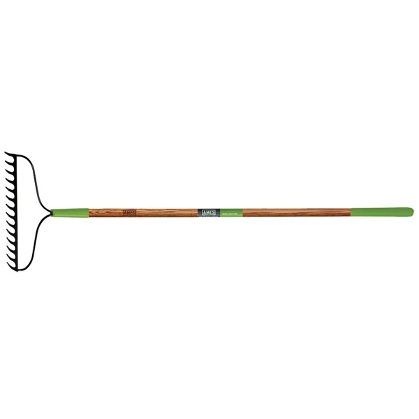 2825300 Bow Rake, 2-3/4 in L Head, 15-3/4 in W Head, 16-Tine, Steel Tine, Steel Head, 57-1/2 in L Handle