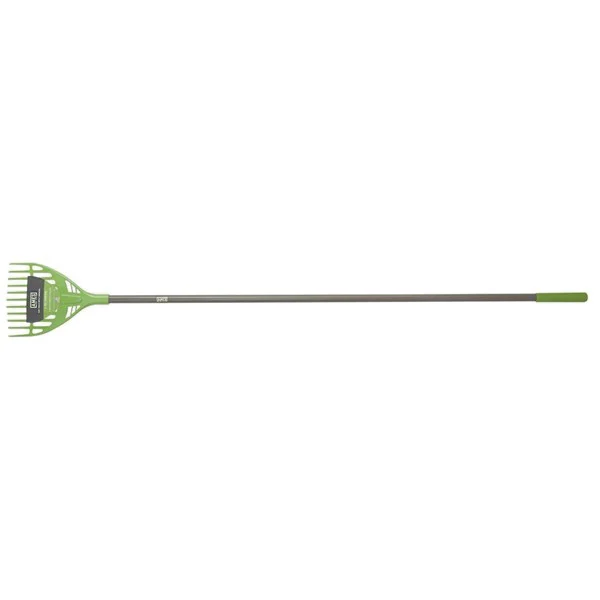 2915900 Shrub Rake, 65-1/8 in OAL, 11-Tine, Polypropylene Tine, Steel Handle, Cushion Grip Handle, 60 in L Handle