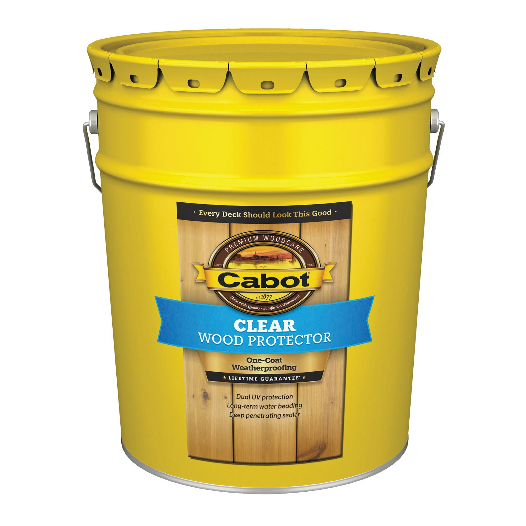 140.0002101.008 Wood Protector, Liquid, Clear, Transparent, 5 gal, Pail - Cabot