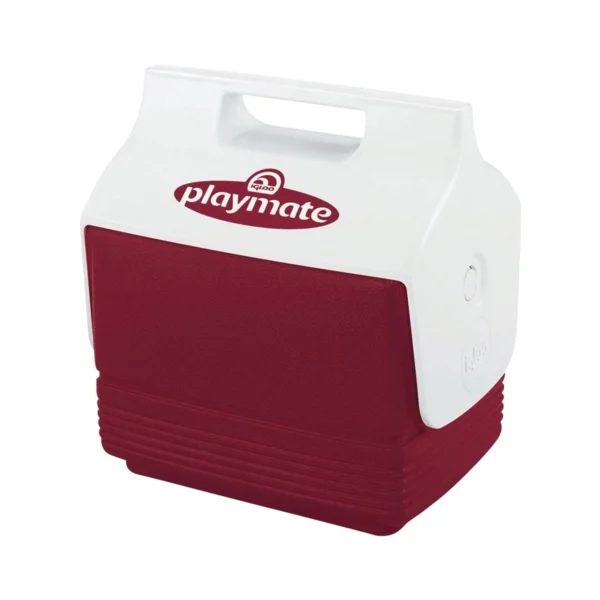 12424 Mini Playmate Cooler, 4 qt Cooler, 6-Can Capacity, Red & White