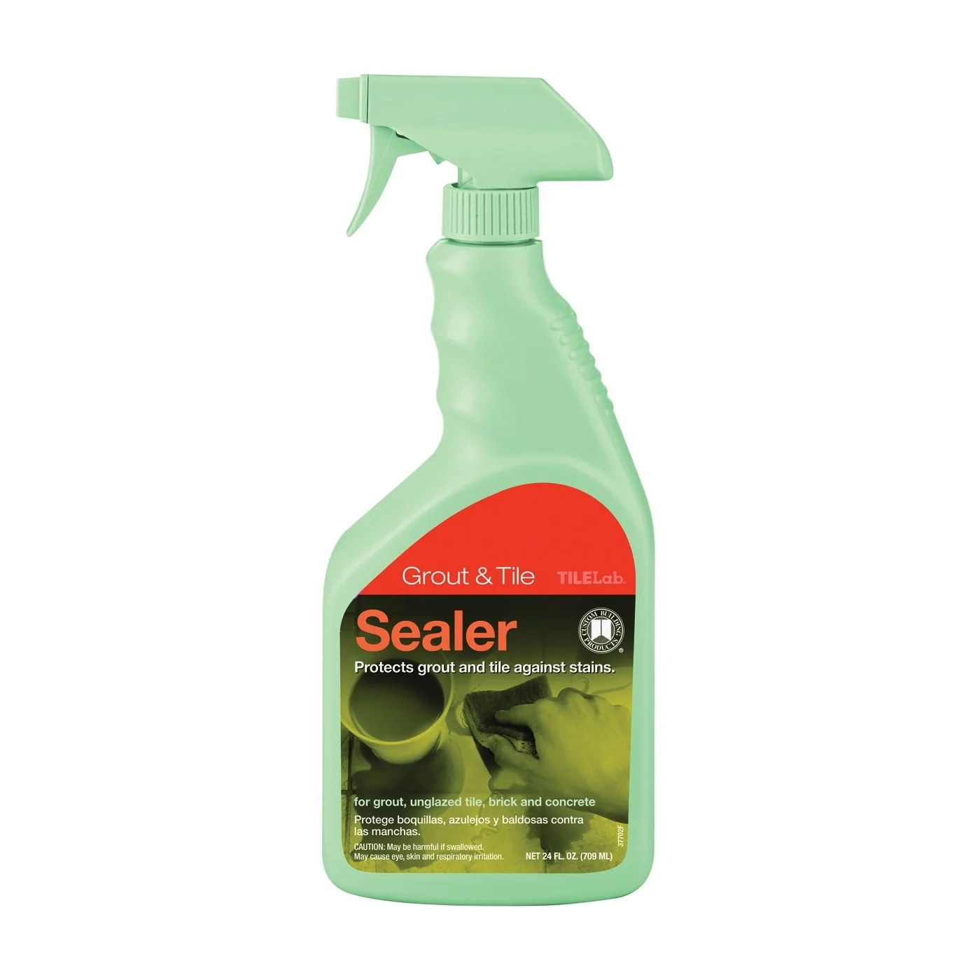 TLPS24Z Tile and Grout Spray Sealer, Water, Gloss, Clear, Liquid, 24 oz, Spray Bottle - Custom
