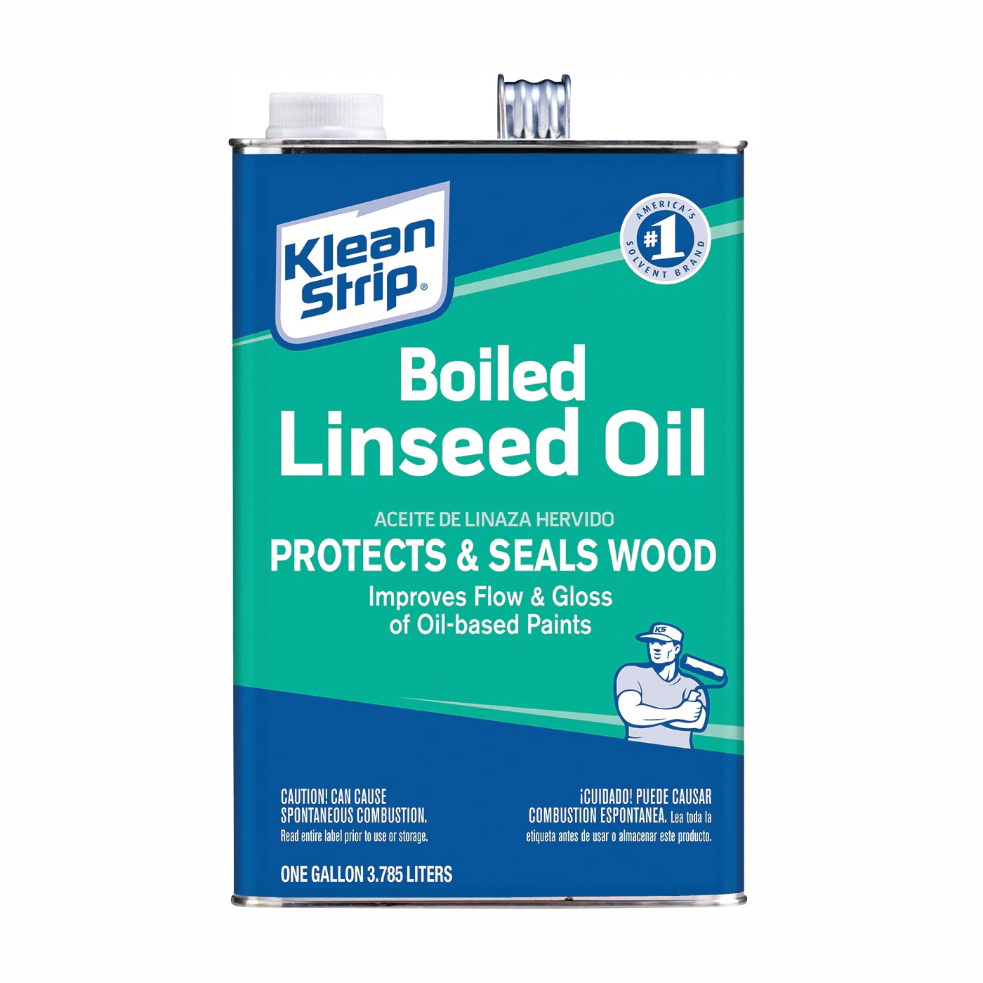 GLO45 Linseed Oil Thinner, Liquid, Clear Amber, 1 gal Can - Klean Strip