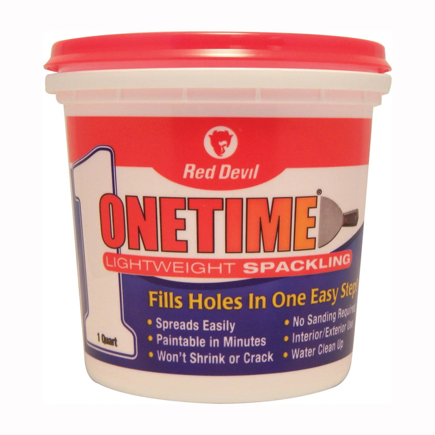 0544 Spackling Compound, Latex, Oil Base, White - Red Devil