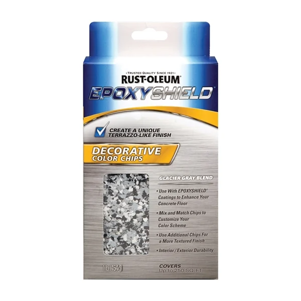 301359 Decorative Color Chip, Solid, Gray Blend, 1 lb Bag - Rust-Oleum