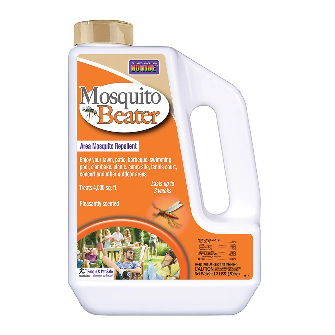 5612 Granules, Solid, Lemon, 1.5 lb - Mosquito Beater