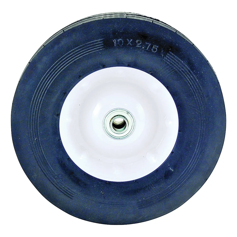 10275-B Semi-Pneumatic Tread Wheel, Plastic/Rubber, Black