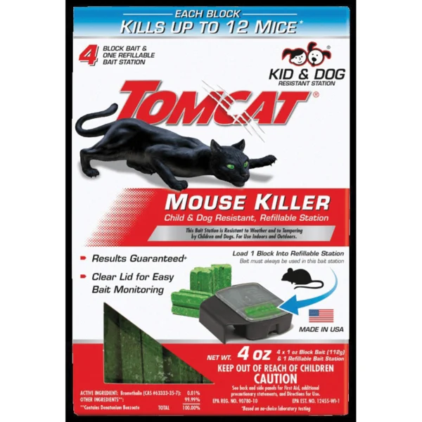 0372110 Refillable Mouse Killer Bait Station - Tomcat