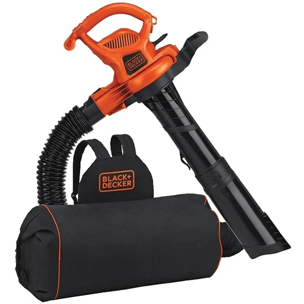 BEBL7000 Leaf Blower, 12 A, 120 V, 400 cfm Air, Black/Orange - Black+Decker
