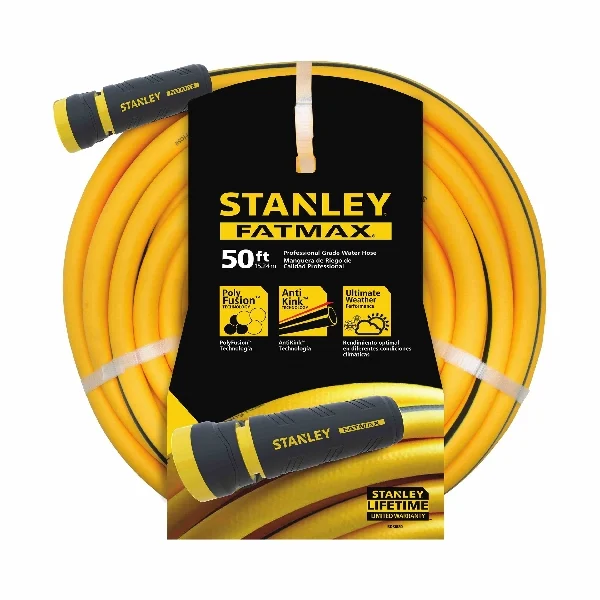 FATMAX BDS6650 Water Hose, 5/8 in, 50 ft L, Rubber/Vinyl, Yellow - National Hardware