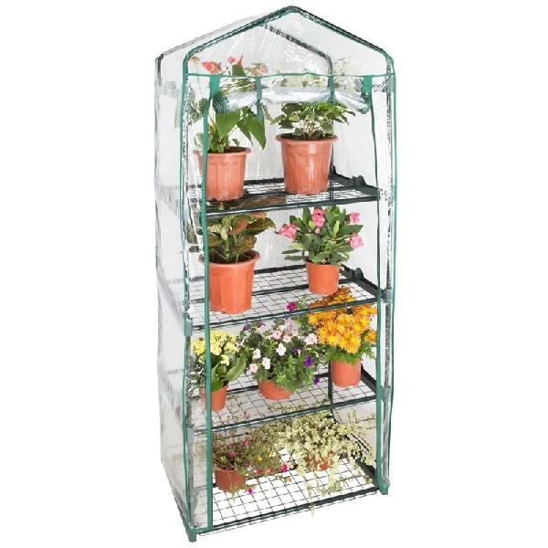 GHSPS Green House, 27.5 in L, 19.25 in W, 65.5 in H, Zippered Access Door - Landscapers Select