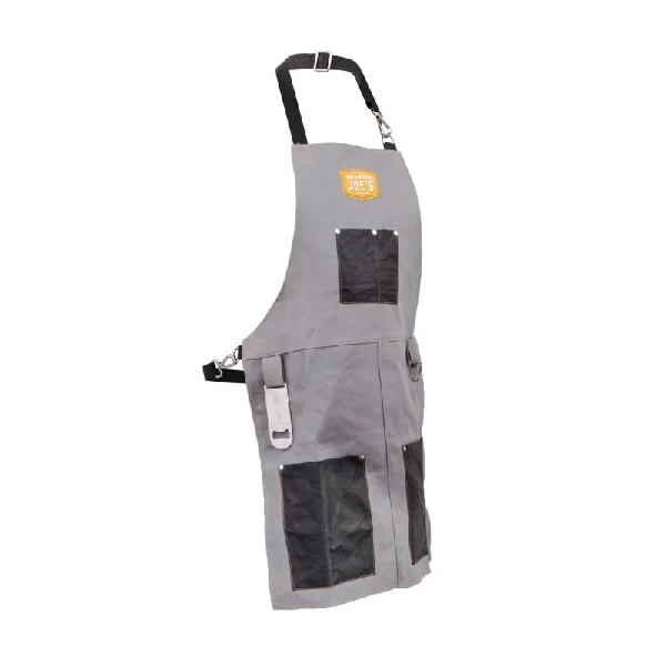 9976646R06 Smoking Apron, One-Size, Canvas/Leather, Gray