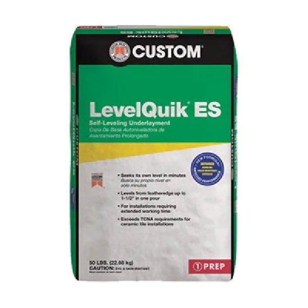 Custom LQESL50 Self-Leveling Underlayment, Gray, 50 lb, Bag