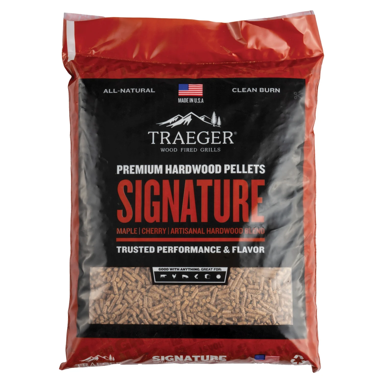 PEL331 Signature Blend Pellet, Hardwood, 20 lb Bag - Traeger