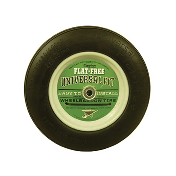 Industries 00265 Wheelbarrow Tire, 14-1/2 in Dia Tire, 3.2 in W Tire, Polyurethane Tire