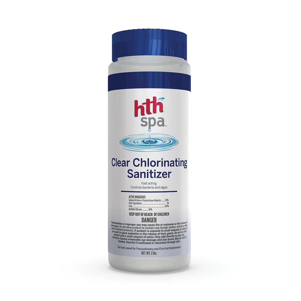 86230 Spa Chlorinating Sanitizer, 2 lb, Granular, Chlorine, White - HTH