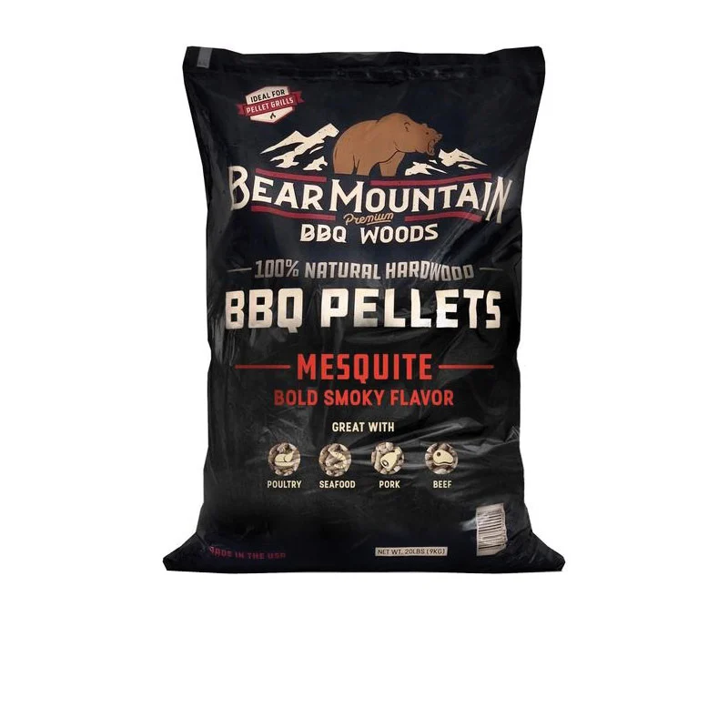 FK17 Series BBQ Pellet, Mesquite, 20 in L, Hardwood, 20 lb Bag - Bear Mountain