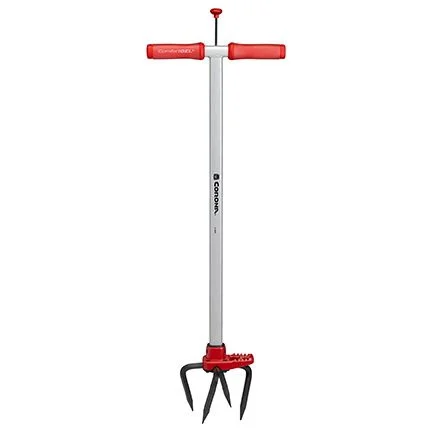LG 3624 Garden Tiller, 32 in L, 9 in Dia Tine, 6 in L Tine, 4-Tine, Steel Handle