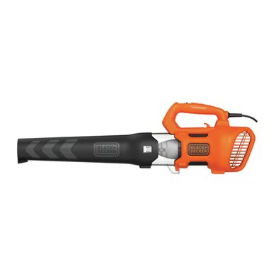 BEBL750 Electric Axial Leaf Blower, 9 A, 120 V, 2-Speed, 450 cfm Air, Black/Orange