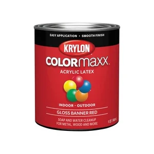 K05616007 Paint, Gloss, Banner Red, 32 oz, 100 sq-ft/oz Coverage Area