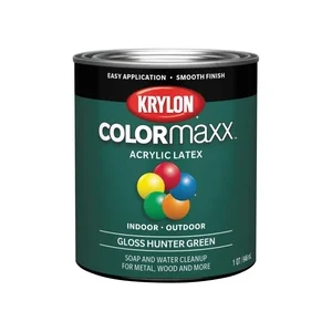 K05642007 Paint, Gloss, Hunter Green, 32 oz, 100 sq-ft/oz Coverage Area