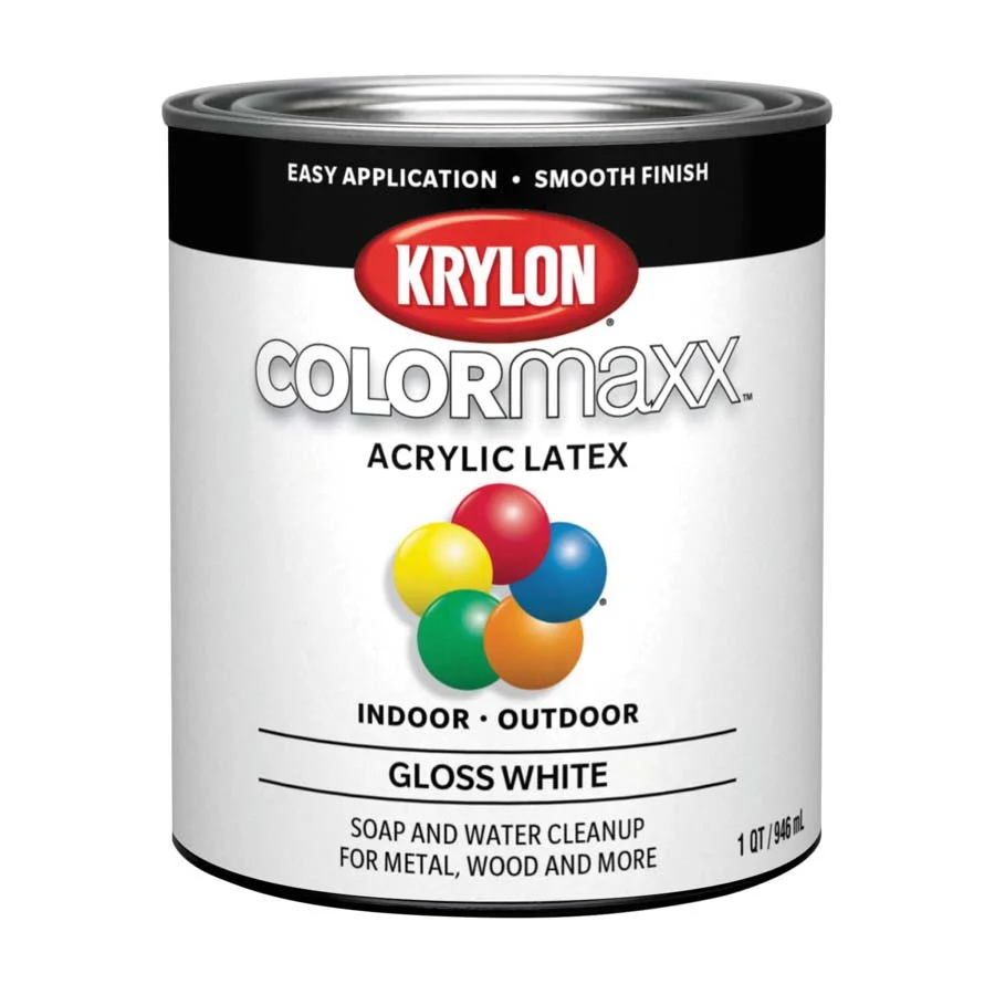 K05625007 Paint, Gloss, White, 32 oz, 100 sq-ft/oz Coverage Area