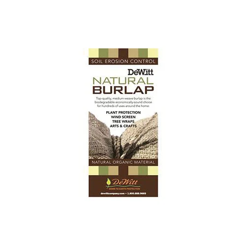 NB324 Landscape Fabric, 24 ft L, 3 ft W, Burlap, Biodegradable: Yes - DeWitt