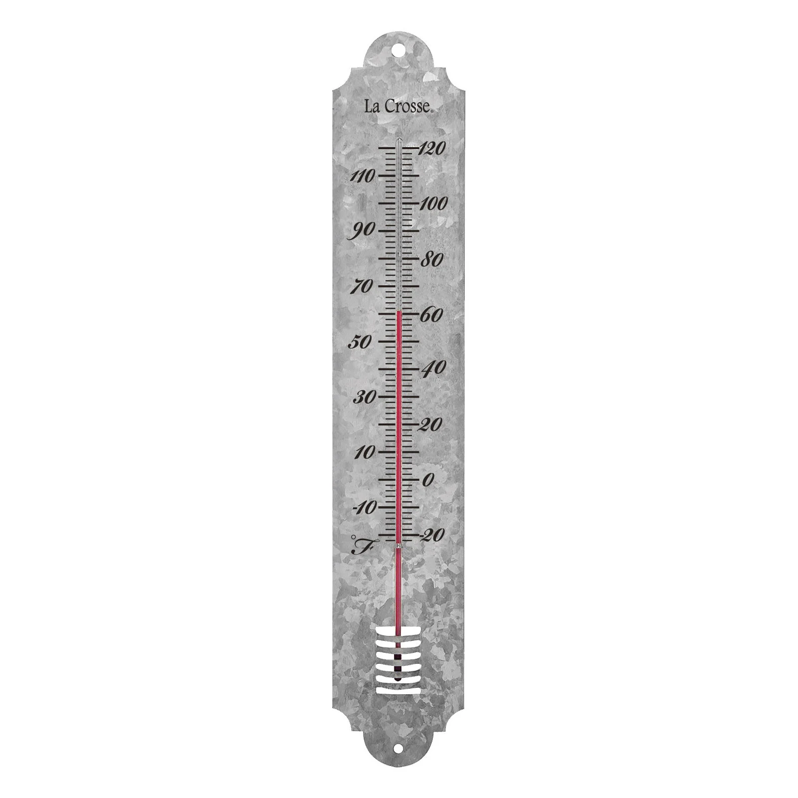 204-1550 Thermometer, Analog, -20 to 120 deg F, Metal Casing