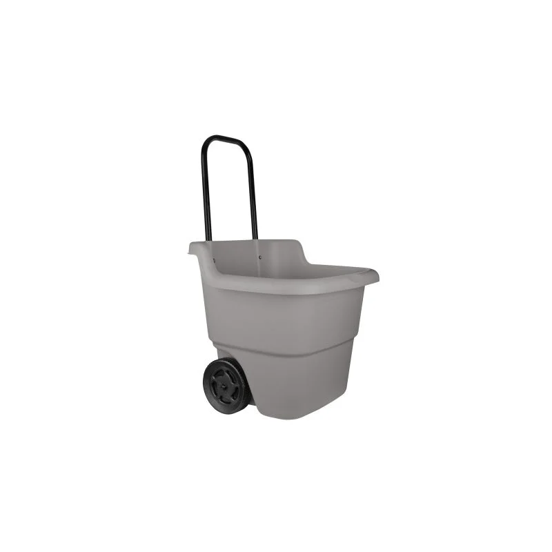 PLT-LC1250 Lawn Cart, 3 cu-ft, Plastic Deck, 7 in Wheel