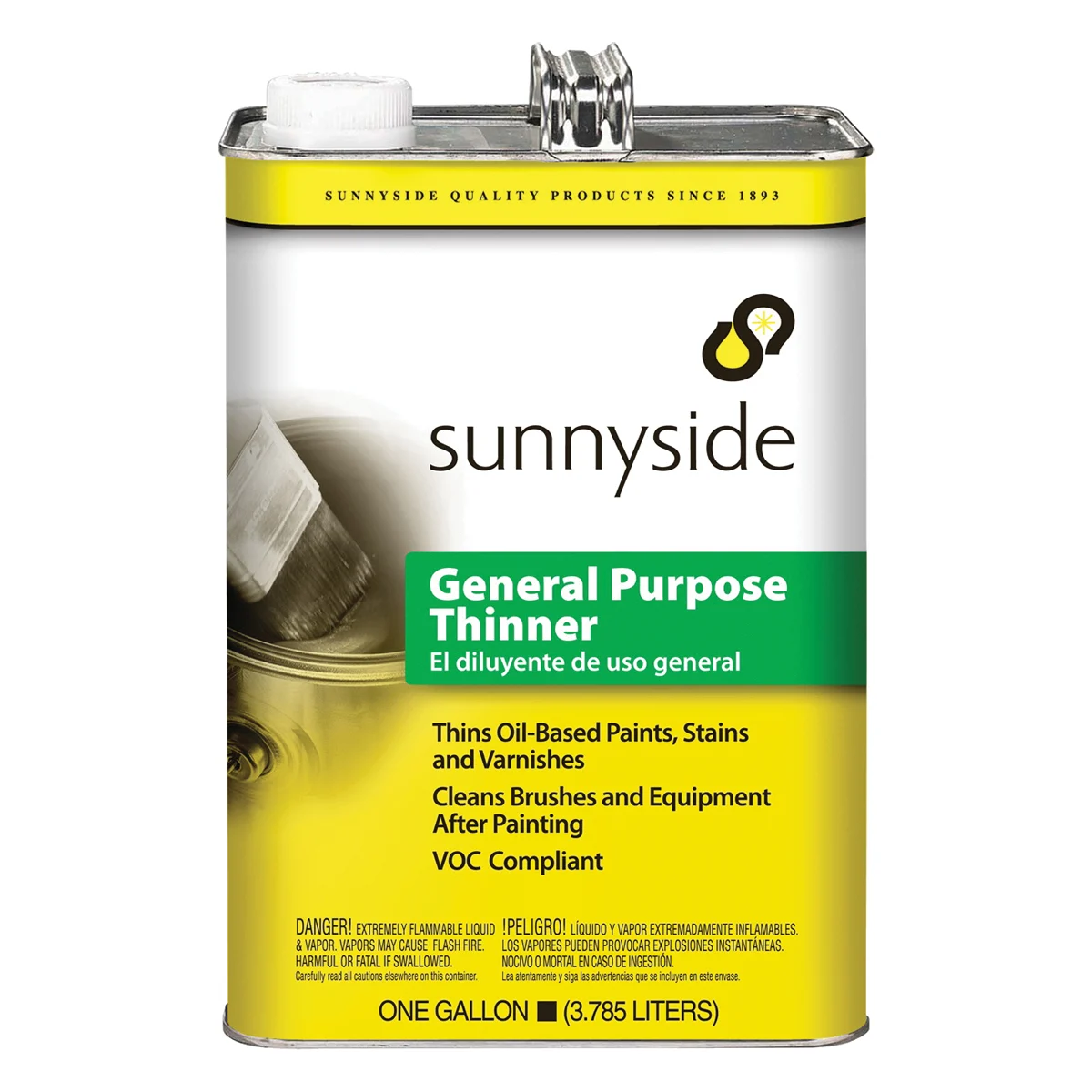 476G1 Paint Thinner, Liquid, Pungent, Clear, 1 gal - Sunnyside