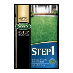 Step 1 39181 Crabgrass Preventer Plus Lawn Food, Granular, 5000 sq-ft, 13.56 lb Bag, 28-0-7 N-P-K Ratio