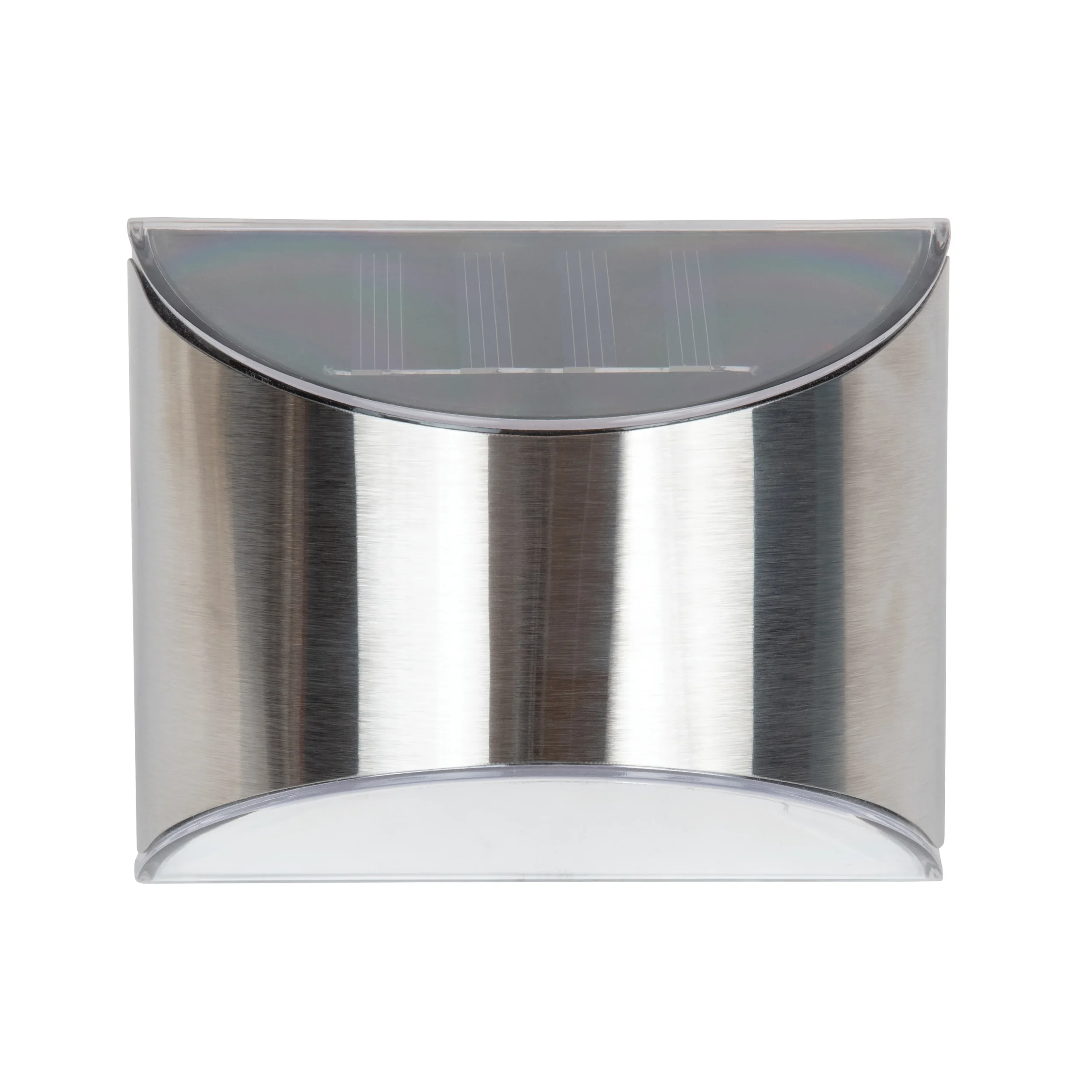 26083 Solar Light Wedge, Nickel-Metal Hydride Battery, AA Battery, 4-Lamp, Stainless Steel