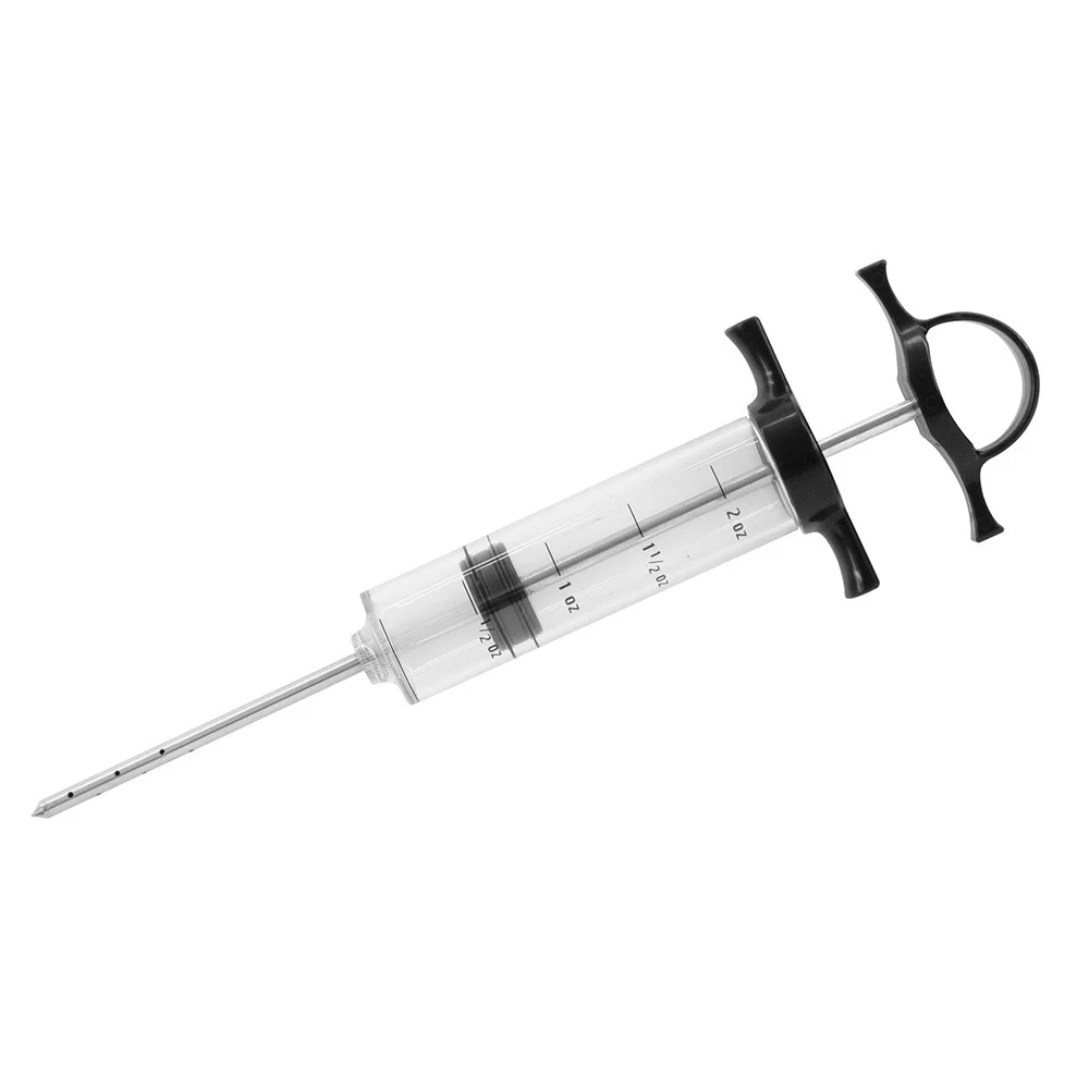 40100Y Seasoning/Marinade Injector, 2 oz, Oversized Needle - Mr. BAR-B-Q