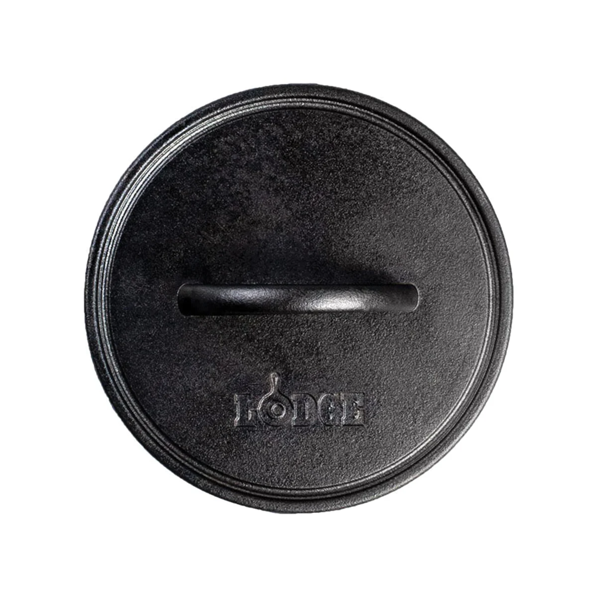 L8RFIP Seasoned Grill Press, 8 in L, 8 in W, Round, Cast Iron, Black - Lodge
