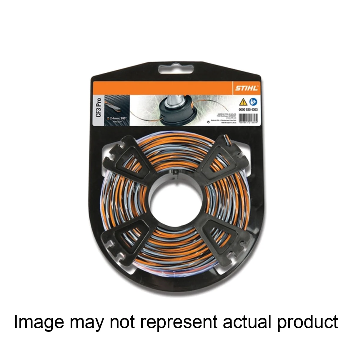 CF3 PRO Series 000 930 4300 Trimmer Line, 0.095 in Dia, 114 ft L, Polyamide - Stihl
