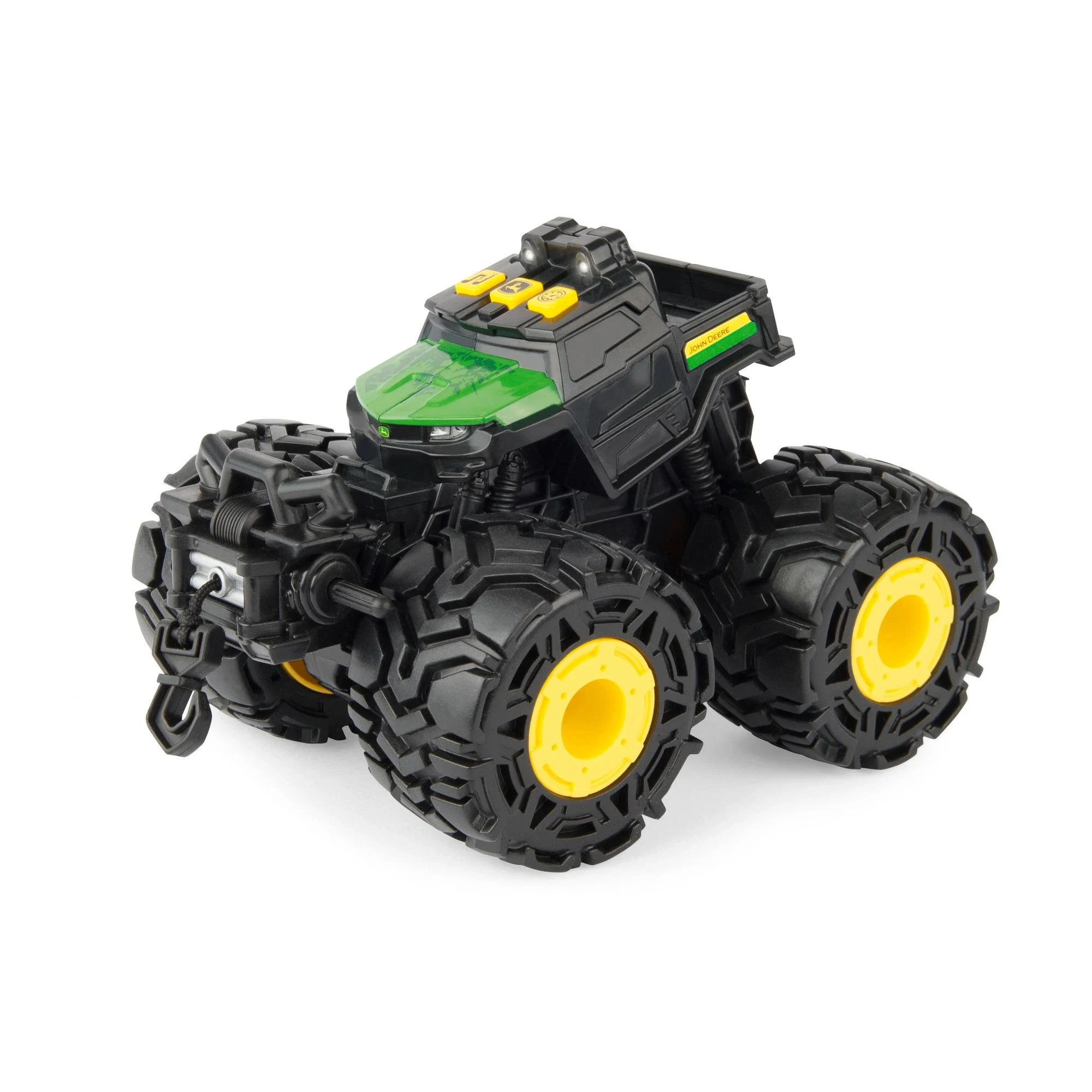 37929A Lights and Sounds Gator, 3 Years and Up, Plastic, Green/Yellow - Monster Treads