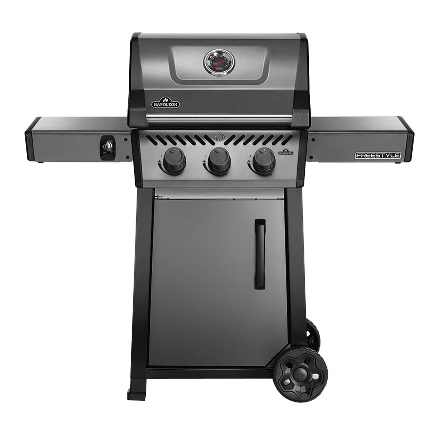 FREESTYLE 365 Series F365DPGT Gas Grill, 33,000 Btu, Liquid Propane, 3-Burner, Side Shelf Included: Yes