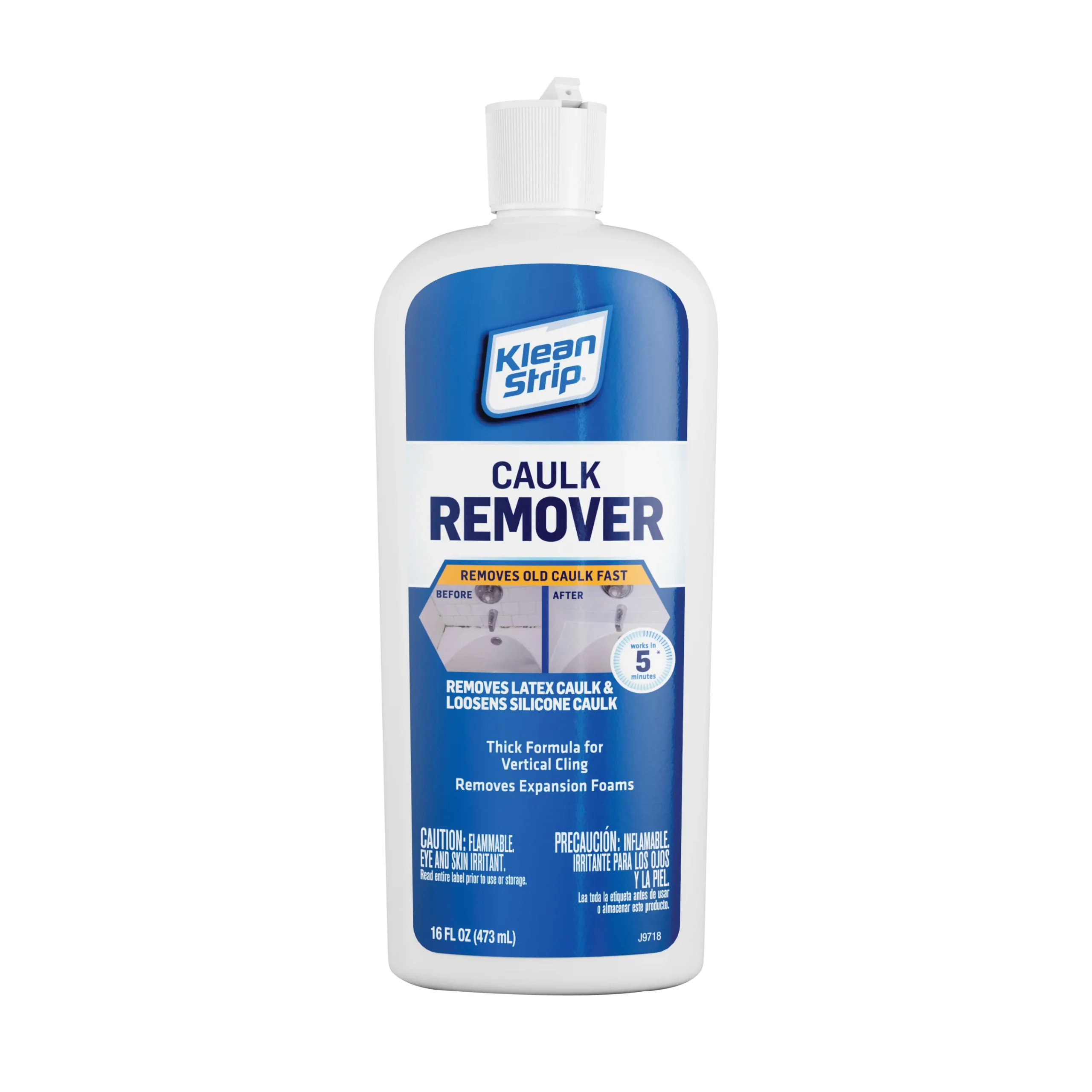EKCR675 Caulk Remover, Liquid, Solvent-Like, White, 16 fl-oz