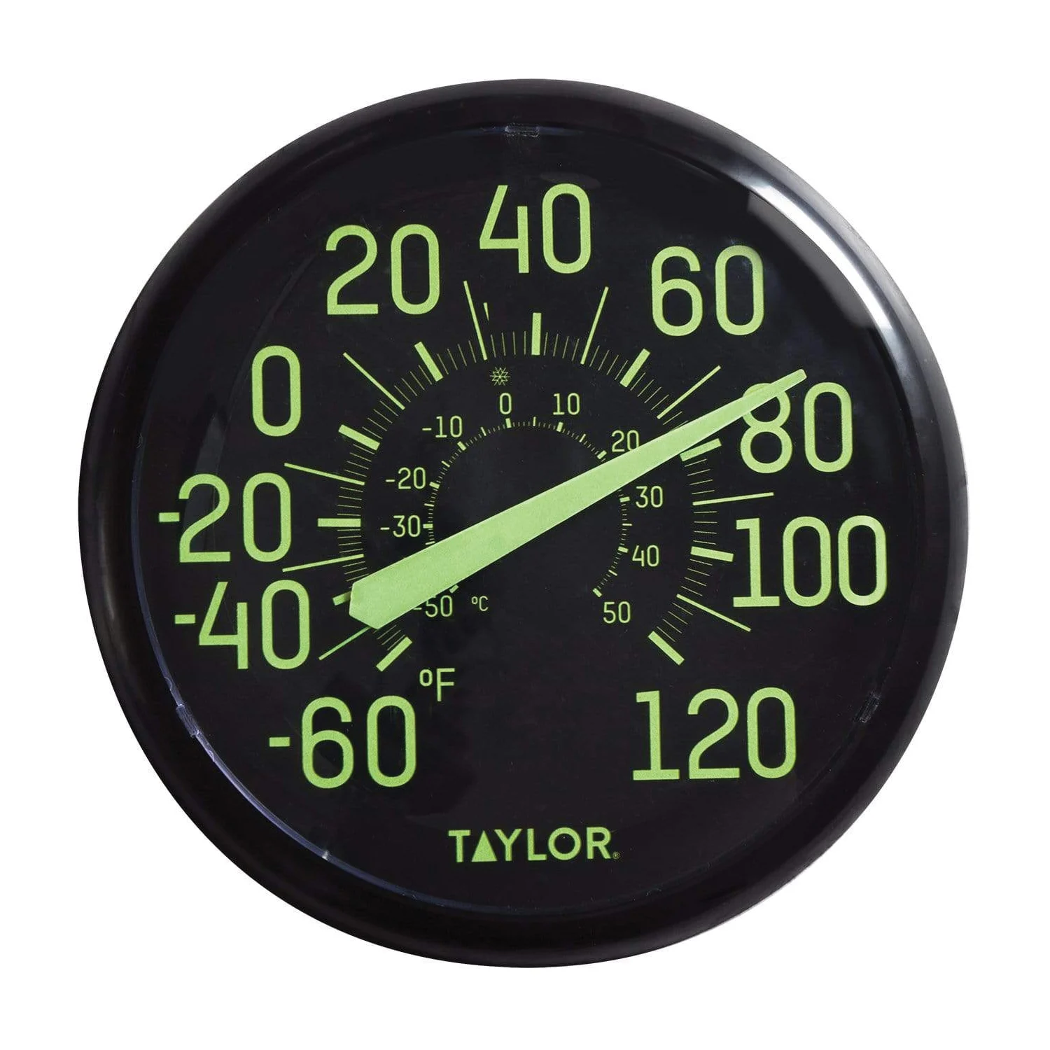 5267459 Glow In The Dark Thermometer, -60 to 120 deg F, Multi-Color Casing