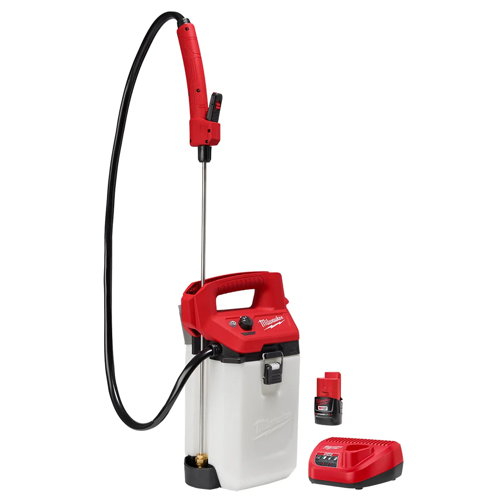 2528-21G2 Handheld Sprayer Kit, 2 gal, HDPE Tank, 17 ft Spray Range, 48 in L Hose